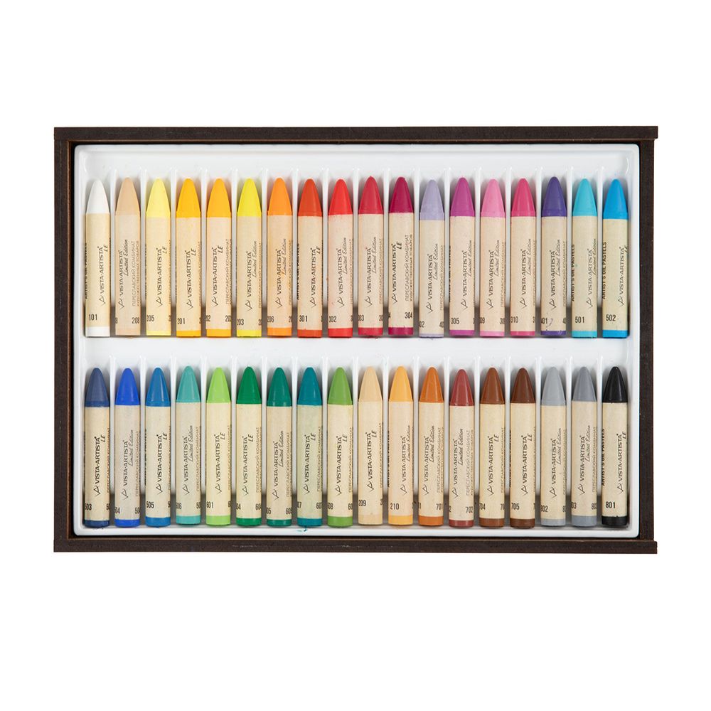 Пастель художественная масляная 36 цв, Vista-Artista VAOPLW-36
