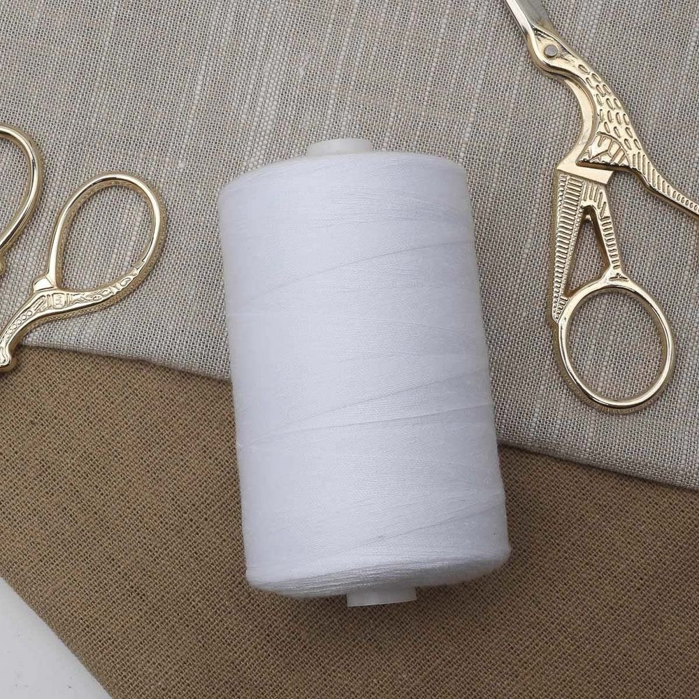 Нитки армированные С36/2 (35ЛЛ), 2000м, 100% п/э Astra&Craft (белый)