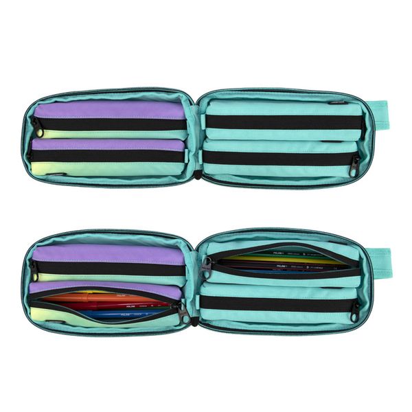 Бокс из 4-х односекционных мини пеналов с наполнением 22,5х11,5х11 см, Milan 08872SN1GR