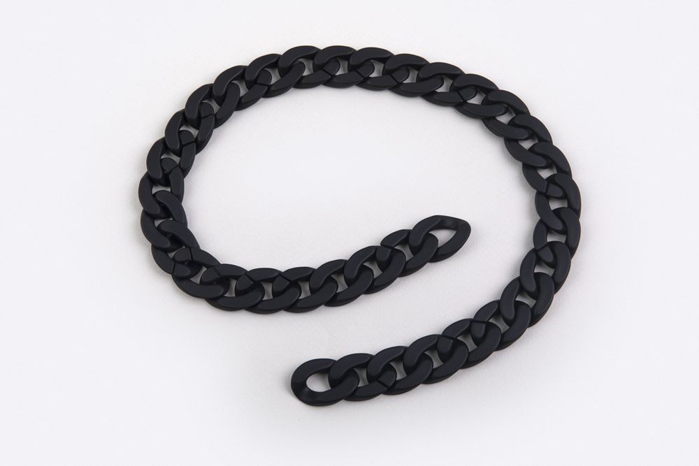 Цепочка для сумки, пластик 60 см, 1 шт, 03 чёрный, Gamma MPE-03
