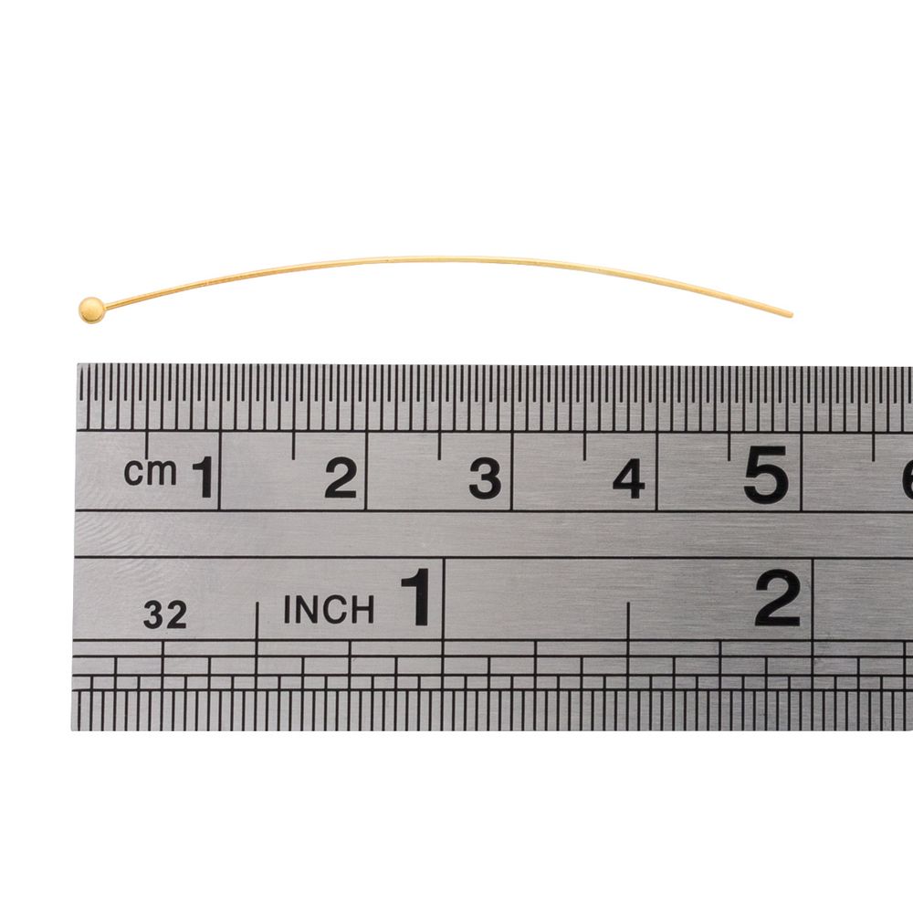 Штифты с шариком 5см, 50 шт/упак, Astra&Craft (Золото), 4AR192