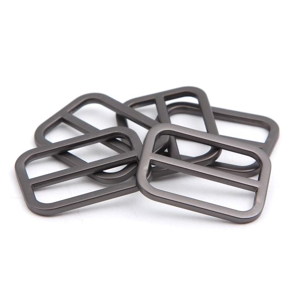 Рамка регулировочная металл литая 25 мм /30х23 мм, ⌀2.5 мм/, титан цв.07-2, 4 шт