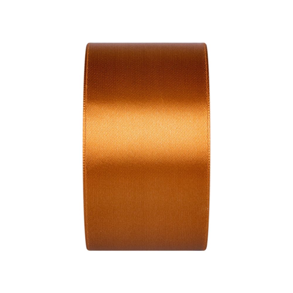 Лента атласная 1-сторонняя 50.0 мм / 33±2 метра, 051 св-коричневый, Gamma