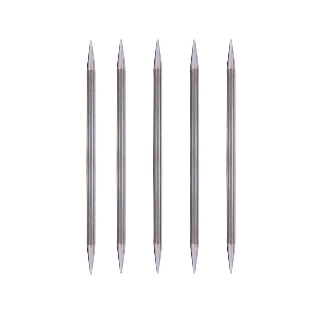 Спицы чулочные металл ⌀6.0 мм, 15 см, 5 шт, Gamma MK5-15