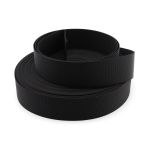 Стропа (ременная лента) 38 мм / 25 метров, толщ. 1.0 мм, [28 г/пог.м], 100% нейлон, черный