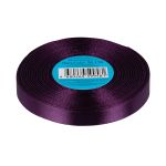 Лента атласная 1-сторонняя 12.0 мм / 33±2 метра, №156 т.фиолетовый, в термоплёнке, Gamma