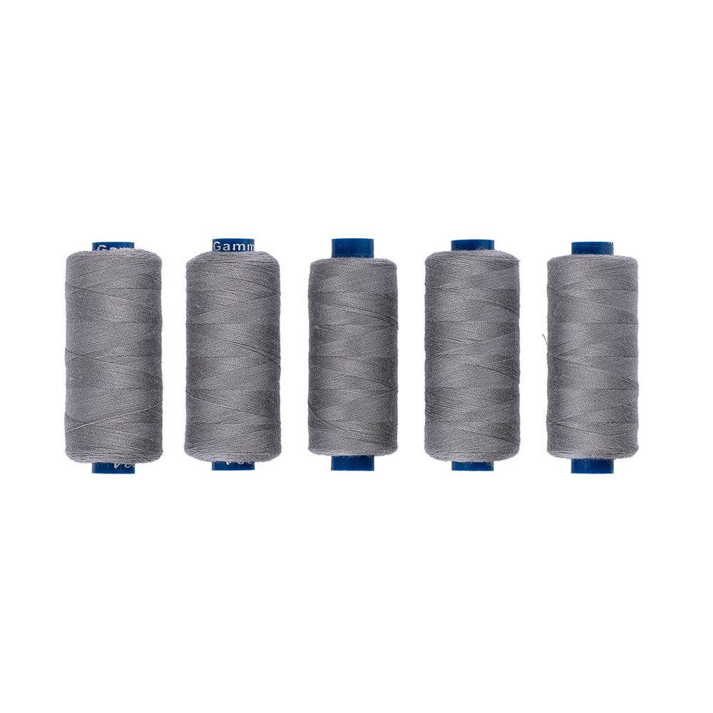 Нитки швейные бытовые Gamma 40/2, 365 м / 5 кат, №334 серый