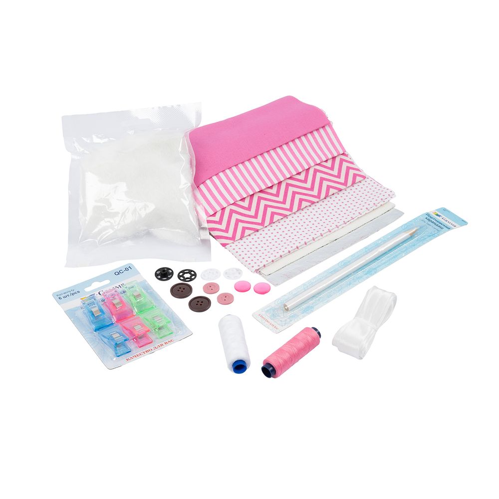 Швейный набор Школьный №2, 25 предметов, ШК2-02 розовый, Gamma NSO-25 Швейный набор Школьный №2, 25 предметов, ШК2-02 розовый, Gamma NSO-25