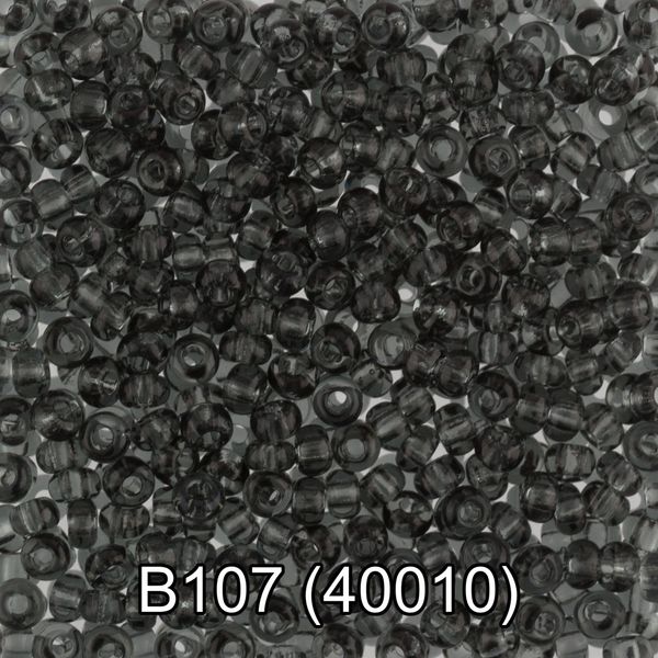 Бисер Gamma 10/0 (2.3 мм), 50 г, B107 серый, 40010, круглый 2