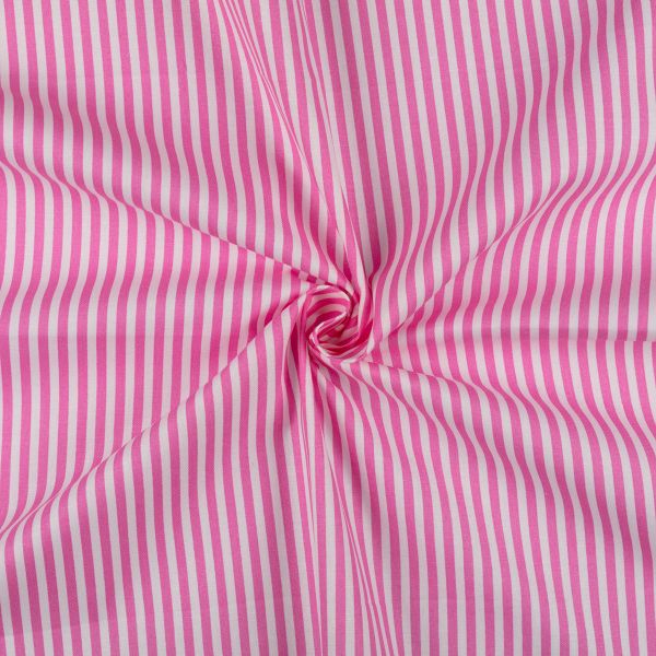 Ткань для пэчворка PEPPY БАБУШКИН СУНДУЧОК ФАСОВКА 100х112 см, 140±5 100% хлопок, БС-28 полоска ярко-розовый, Peppy БАБУШКИН СУНДУЧОК