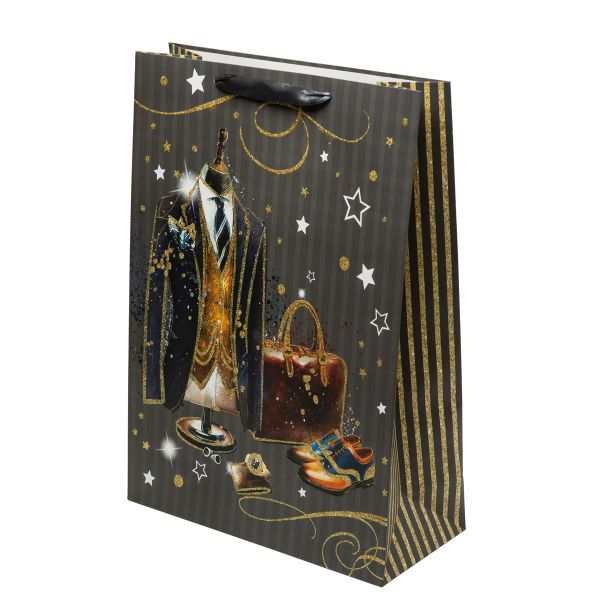 Пакет подарочный 210 г/м², 30х42х12 см, 12 шт, 04, Stilerra ABYL