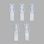 Крючок шубный PQ 45 мм, белый, PQ5209, 100 шт