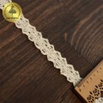 Кружево вязаное (тесьма) 20 мм, диз. 294, цв.01 натуральный, уп. 50 м, Kruzhevo