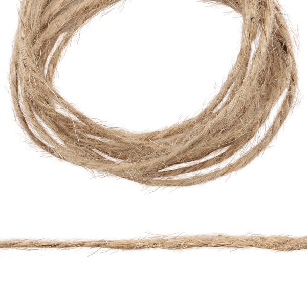 Шпагат джутовый 2-х ниточный ⌀1.12 мм, 892 м, 1120 текс, кач. СВ, 1 кг, цв. натуральный