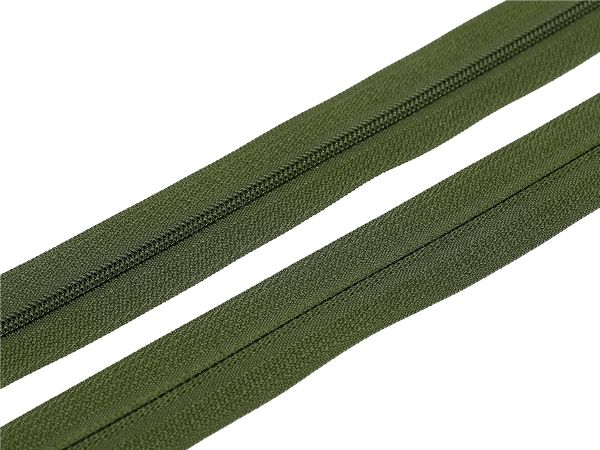 Молния рулонная витая (спираль) Т3 (3 мм), УСИЛЕННАЯ, НА БОБИНЕ, S-567 хаки (цв.SBS) / 200 метров