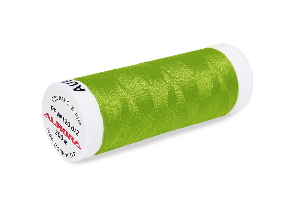 Нитки для креативных работ Aurora №120, 300 м, цв. PF275, 5 катушек