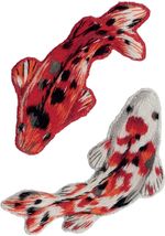 Набор для вышивания нитками Panna, Живая картина Броши. Карпы кои, 3.7x7.5 см