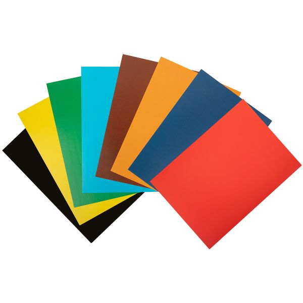 Набор цветного картона, A4- 20х28 см, 8 л. 8 цв. 30 шт, Лео LSCC-01