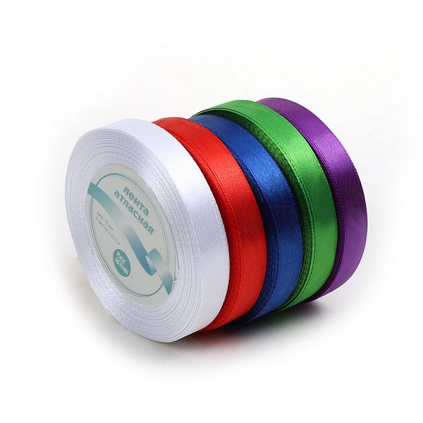 Лента атласная 1-сторонняя 12.0 мм / 5 шт по 22.5±1 метра, набор Новогодний, Magic4Hobby