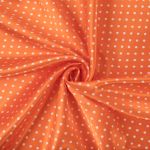 Ткань блузочная Poly satin 75 г/м², 200х145 см, 5 оранжевый/ белый, Gamma PSS-002