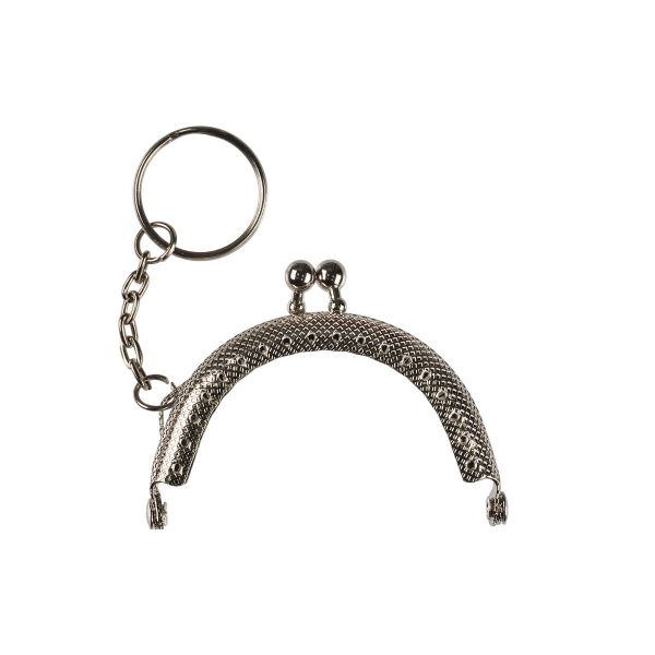 Застежка для сумки фермуар 7х4 см, 5 шт, 01 серебро, Gamma FER-19