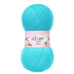 Пряжа Alize (Ализе) Sekerim Bebe / уп.5 мот. по 100 г, 320м, 287 бирюзовый