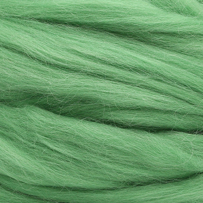 Шерсть для валяния Троицкая п/тонкая 1х100 г (до 29 мкр), 0580 зеленое яблоко
