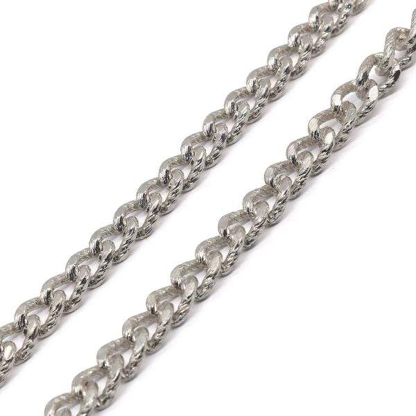 Цепь алюминиевая 5,9 мм, 4,2 мм, боб(10 м) (никель) K18315