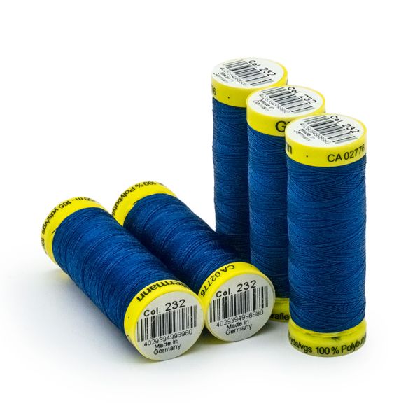 Нитки для трикотажа Gutermann Maraflex, 150м, 232 кобальт, 5 катушек