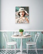 Картина по номерам Фрея, цветной холст Живописный портрет, 50х40 см