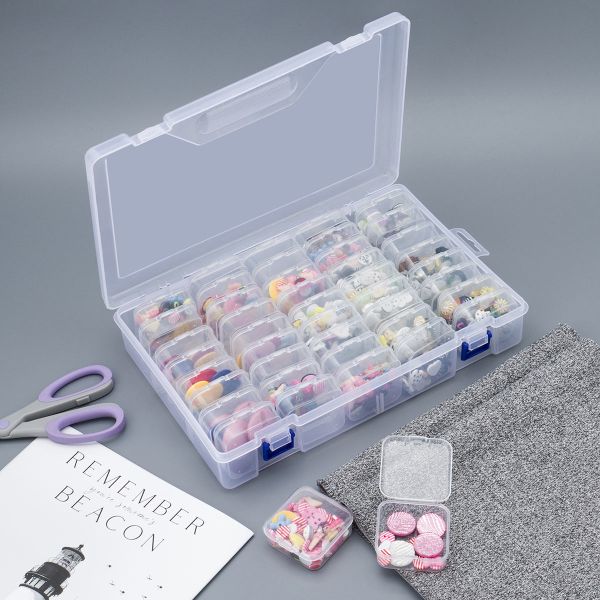 Контейнер для хранения мелочей 29.4х19.4х6.1 см, 45 штук в боксе, Hobby&Pro