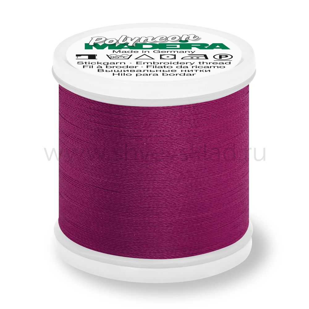 Нитки вышивальные флюоресцирующие Madeira Polyneon №40, 400 м, цв. 1710, 9845, 5 катушек Нитки вышивальные флюоресцирующие Madeira Polyneon №40, 400 м, цв. 1710, 9845, 5 катушек