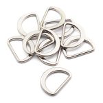 Полукольцо литое металл внутр. 25 мм (внешн. 31х23 мм), плоское, 10 шт, никель ГР, 6880