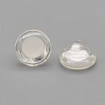 Пуговицы на ножке 18L (11мм) (S.white (серебро-белый)) AK02, 72 шт