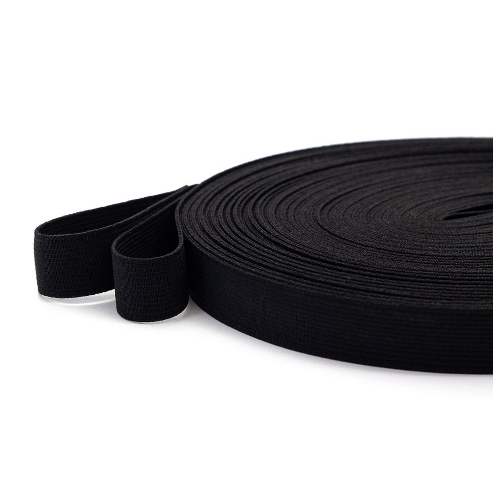 Резинка башмачная 20.0 мм / 25 метров, вязаная, черный