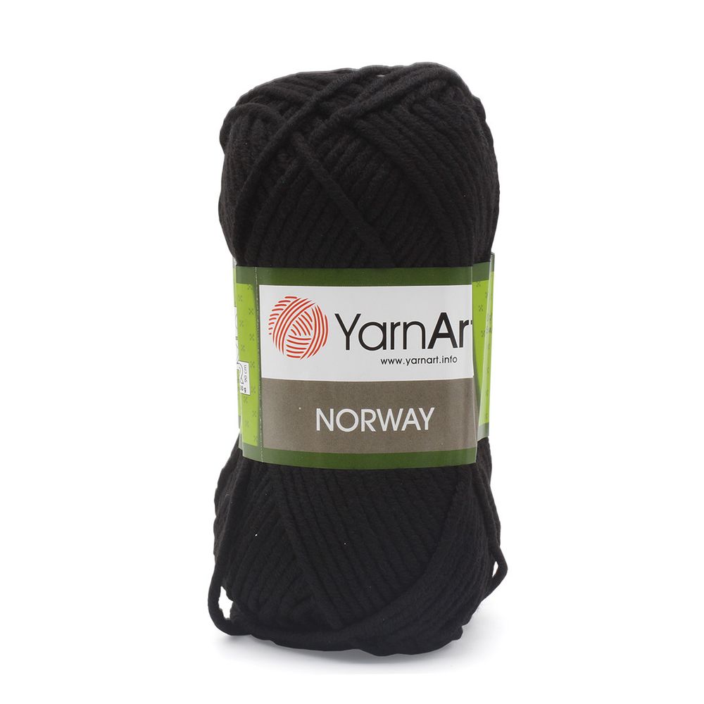 Пряжа YarnArt (ЯрнАрт) Norway / уп.5 мот. по 100 г, 105м, 30 черный