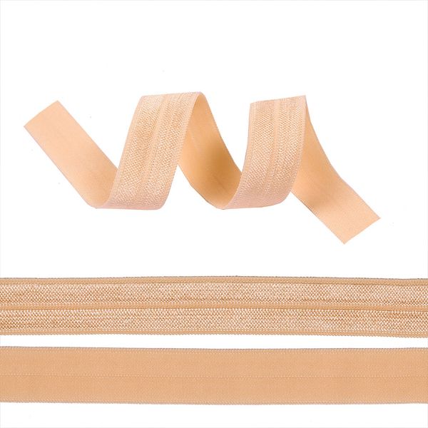 Резинка бельевая (окантовочная) блестящая 15.0 мм / 1000 метров, F149 бежевый песочный