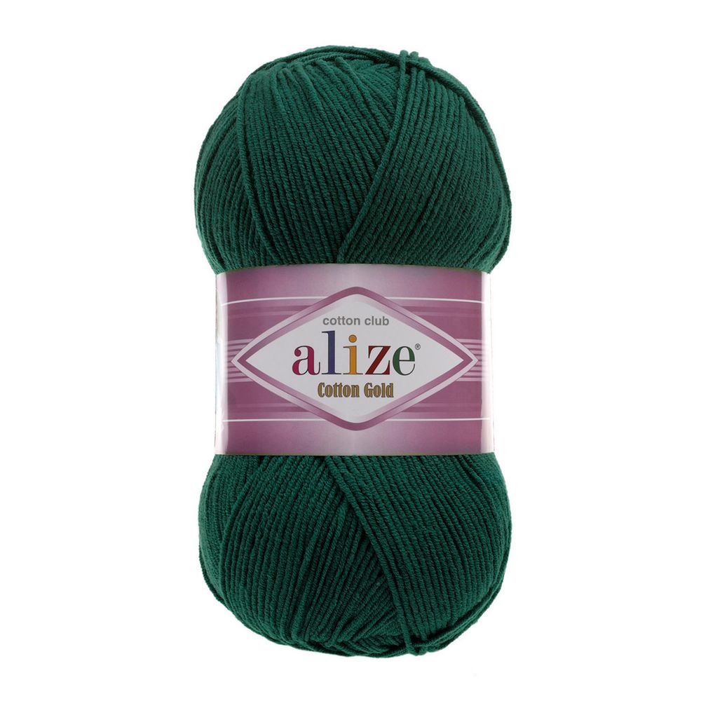 Пряжа Alize (Ализе) Cotton Gold / уп.5 мот. по 100 г, 330м, 426 петроль А