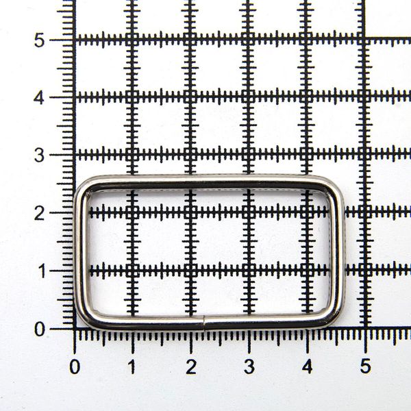 Рамка прямоугольная металл 40х3 мм, никель, 100 шт