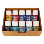 Набор красок Pebeo Setacolor Light Fabrics Коллекция для светлых тканей с аксессуарами 10 цв. 45 мл 758483