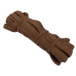 Резинка бельевая (стандартная) 10.0 мм, / 15х10 м плетеная, коричневый/ brown, Gamma С 3337