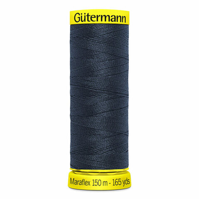 Нитки для трикотажа Gutermann Maraflex, 150м, 665 сине-черный, 5 катушек