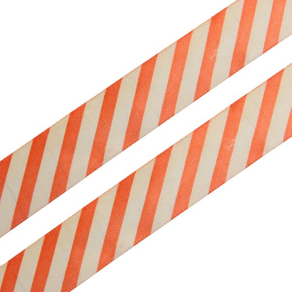 Лента атласная с рисунком 25.0 мм / 3 метра, Диагональ (красный), Globus