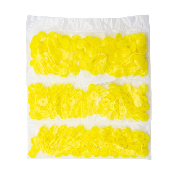 Кнопка рубашечная ⌀12,5/10мм пластик (≈100 шт) New Star (110 жёлтый)