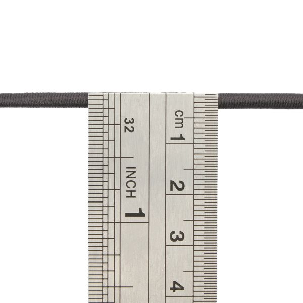 Резинка шляпная (шнур эластичный) ⌀3.0 мм / 100 метров, 0370-0300В, С301-т.серый