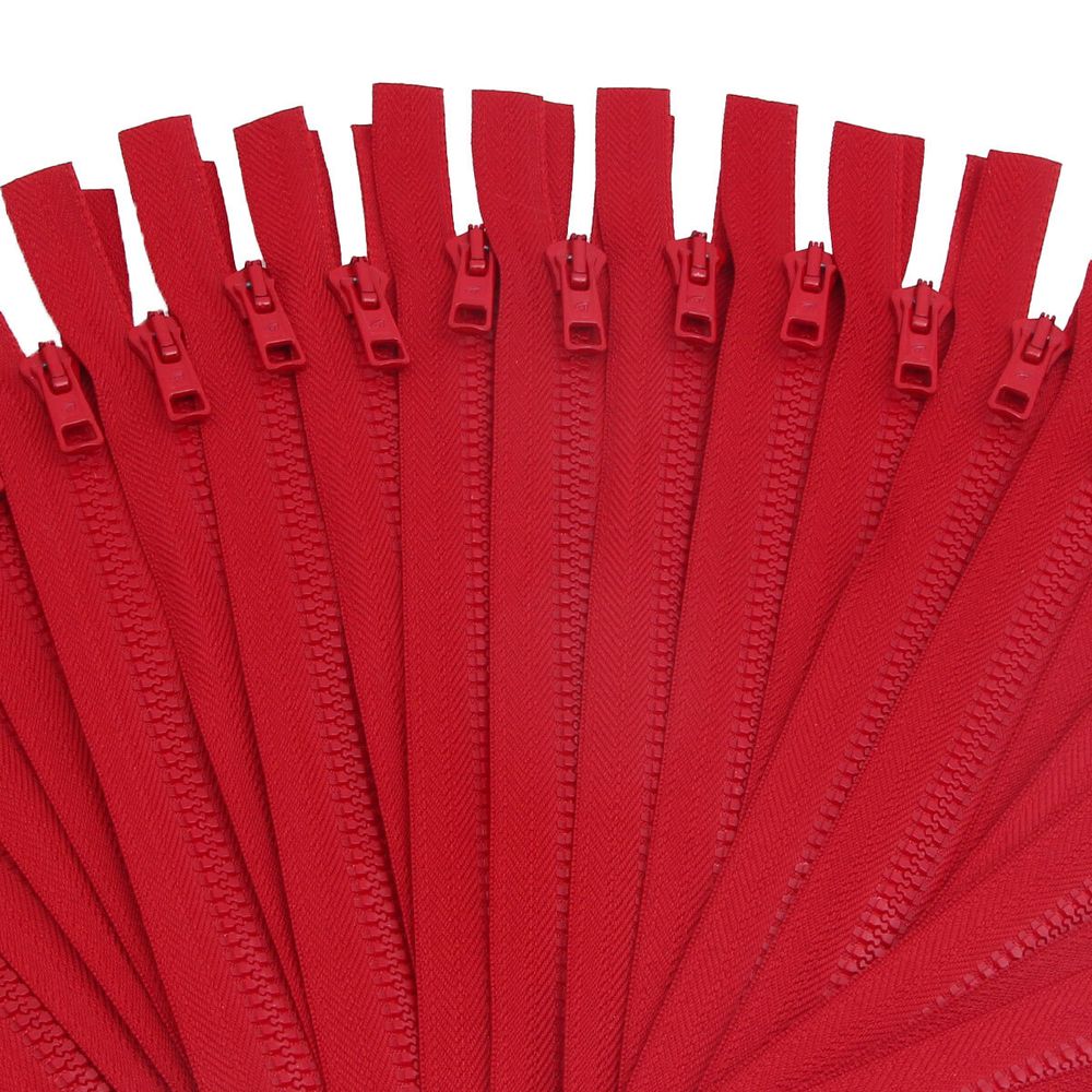 Молния трактор Arta Т6 (6 мм) 1 зам., разъем., 50 см, ОПТ. УП. 25 ШТ., 008 красный