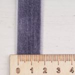 Лента бархатная (тесьма) 20.0 мм / 32.9±2 метров, 0081-1901, 189 серо-голубой