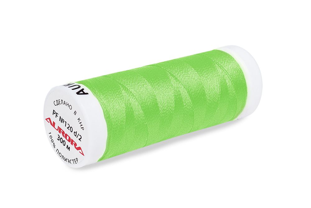 Нитки для креативных работ Aurora №120, 300 м, цв. PF228, 5 катушек