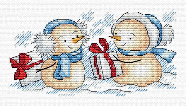 Набор для вышивания нитками МП Студия (Жар-птица), Праздничный сюрприз 7х13 см