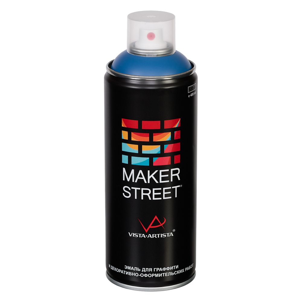 Эмаль для граффити 400 мл, 506 Копенгагенский синий, Makerstreet, MS400